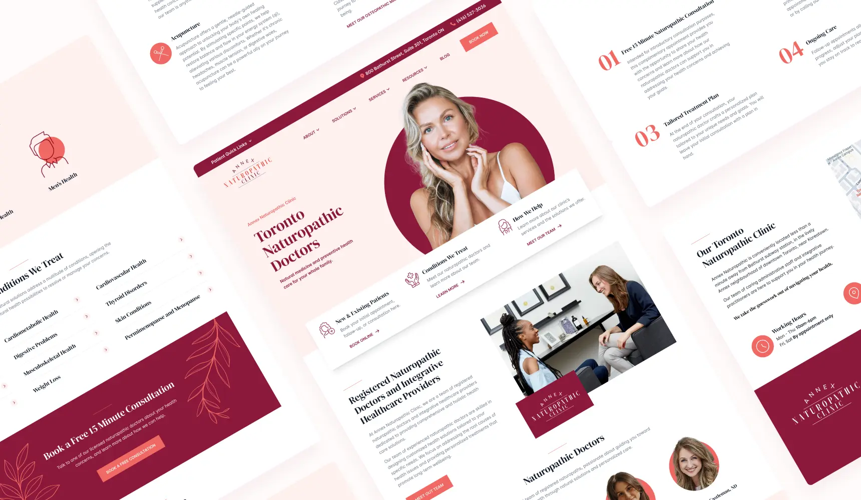 Healthcare website design